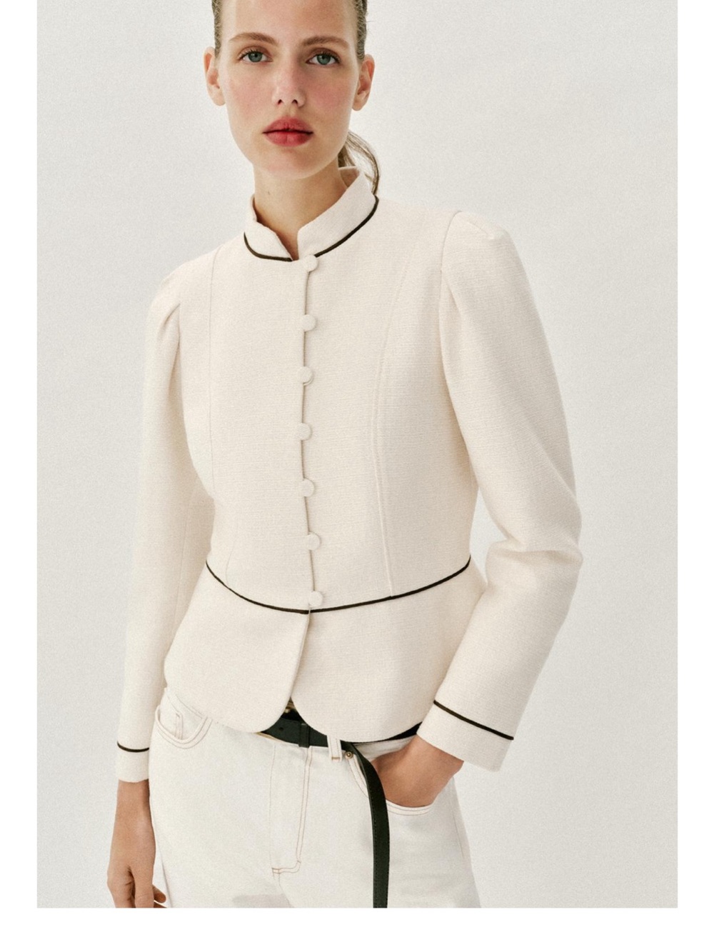 Zara Tailored Piping Blazer NWT - Picture 11 of 16
